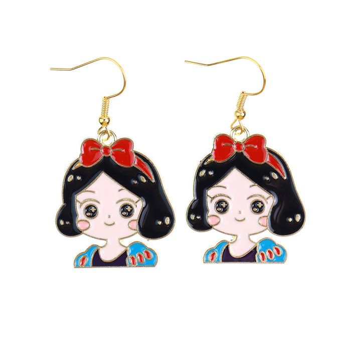 Cartoon Princess Earrings - wallojewerly 