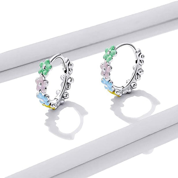 Colored Gemstone Earrings Princess Square Long Dress Earrings