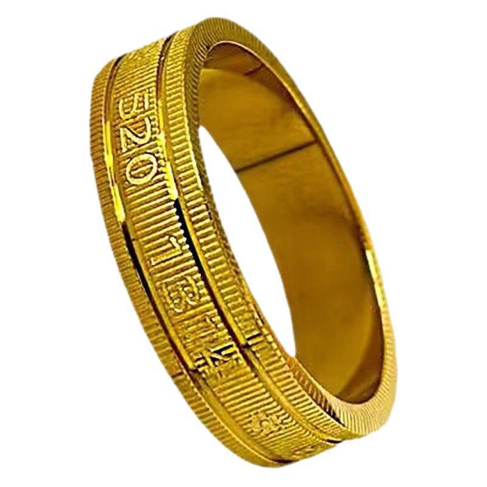 Wholesale imitation titanium steel gold couple rings