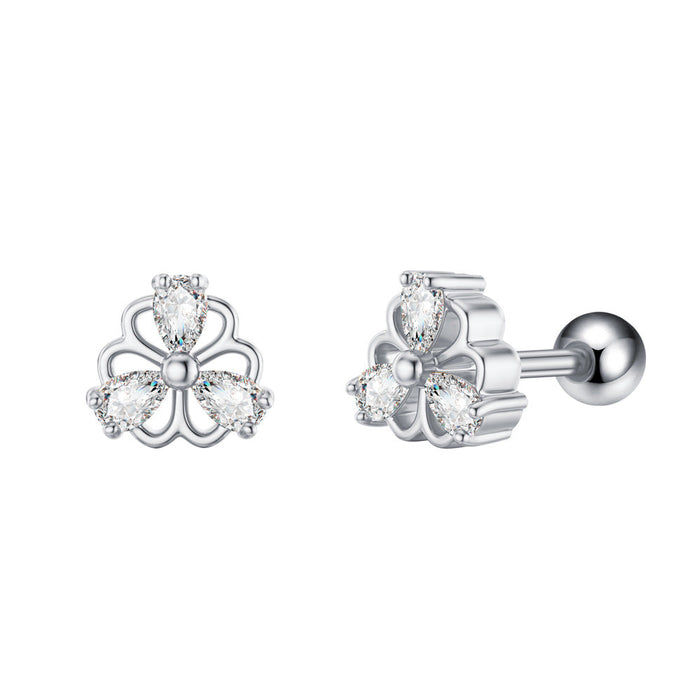 Earrings Stainless Steel 6G Personality Ear Bone Stud Female Small Earrings - wallojewerly 