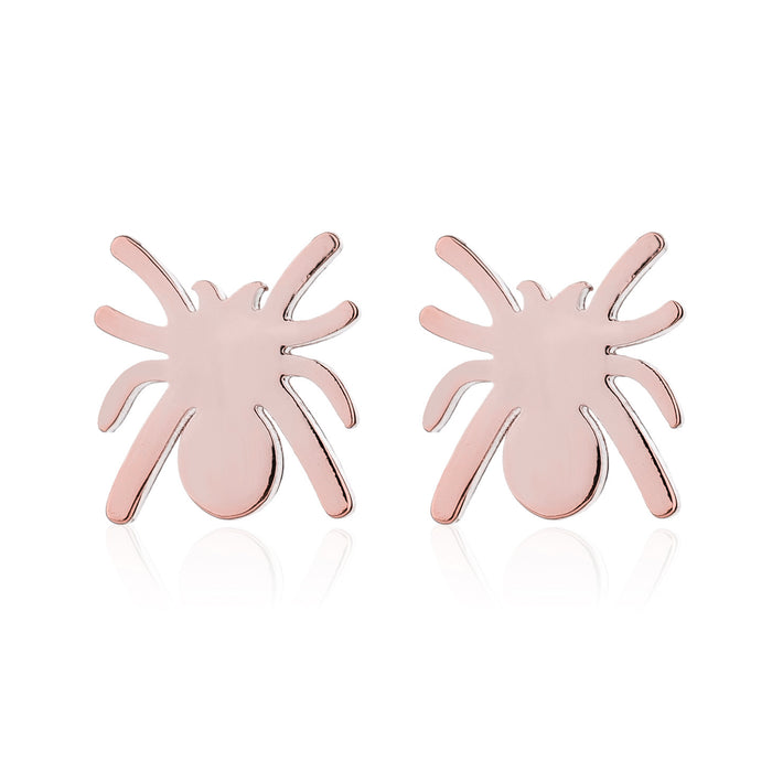 Spider Stainless Steel Stud Earrings - Hip-Hop Animal Jewelry for a Bold Look