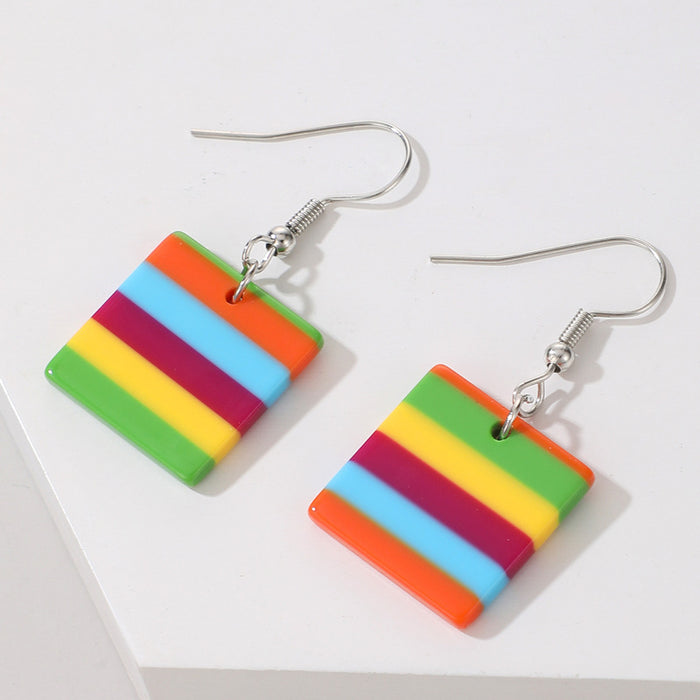 Colorful stud earrings