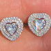 Korean style temperament mini heart-shaped earrings exquisite and small autumn and winter all-match earrings - wallojewerly 