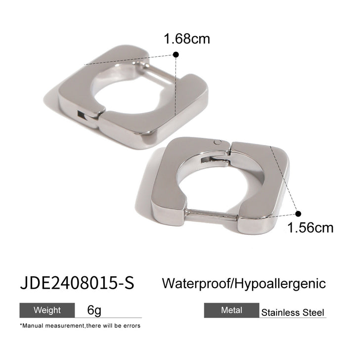 Pendientes geométricos Pendientes de nicho de alta gama Diseño de acero de titanio de 18k