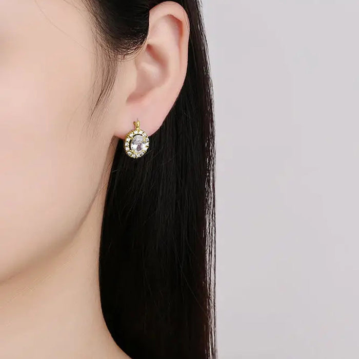 Cold style ear clip metal geometric simple earrings