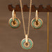 Wholesale painted daisy pattern necklace and earring sets - wallojewerly 