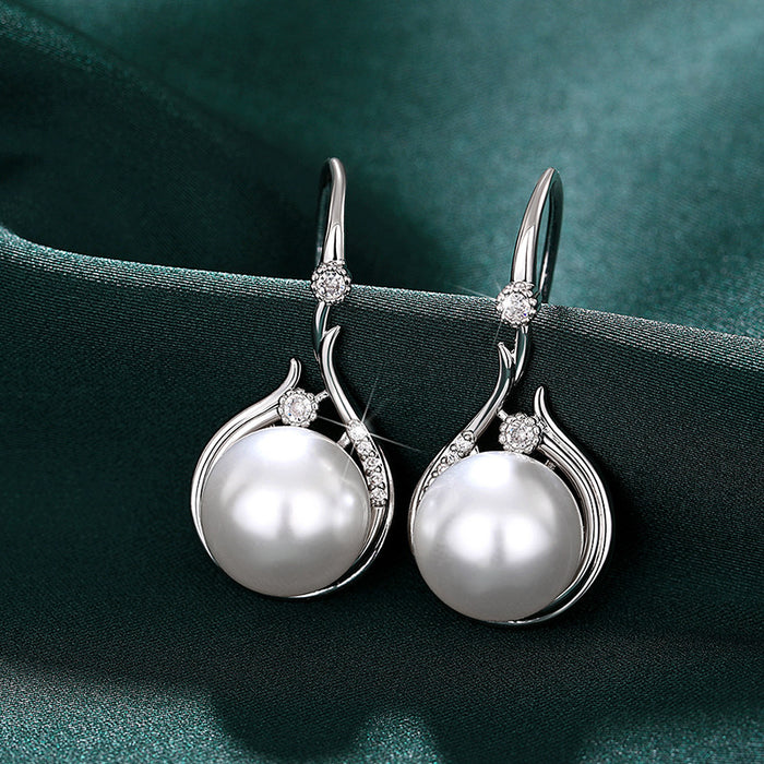 Imitation pearl earrings, luxurious ladies' Mother's Day gift