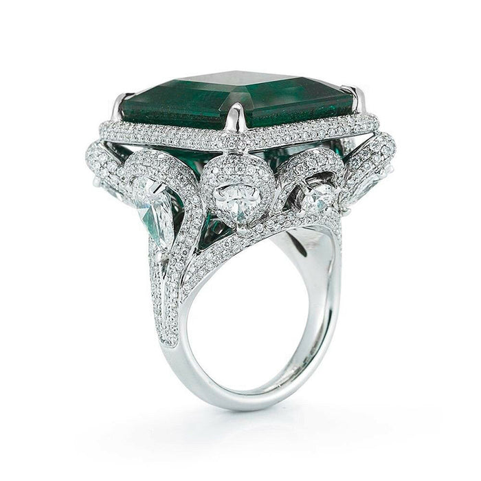 Baguette Emerald Ring