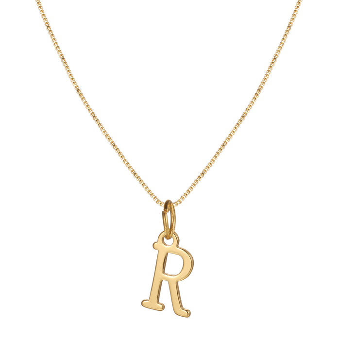 Gold alloy 26 English letter necklace - wallojewerly 