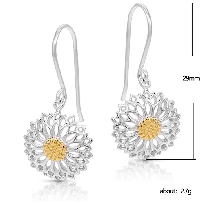 Hollow Daisy Earrings Women's Retro Earrings