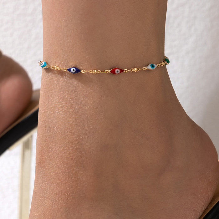 Star Tassel Anklet Set - Multilayer Woven Rope Jewelry