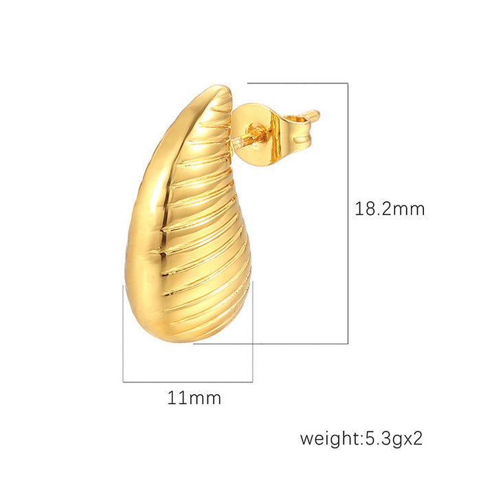 Pendientes colgantes de acero inoxidable con turquesa estilo vintage francés para mujer