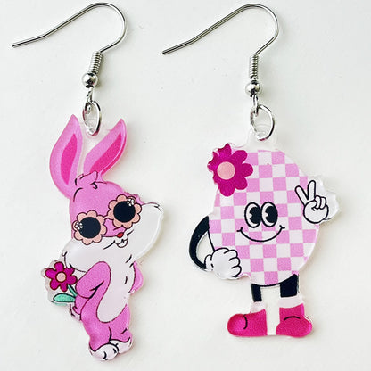 Acrylic Easter Bunny Earrings