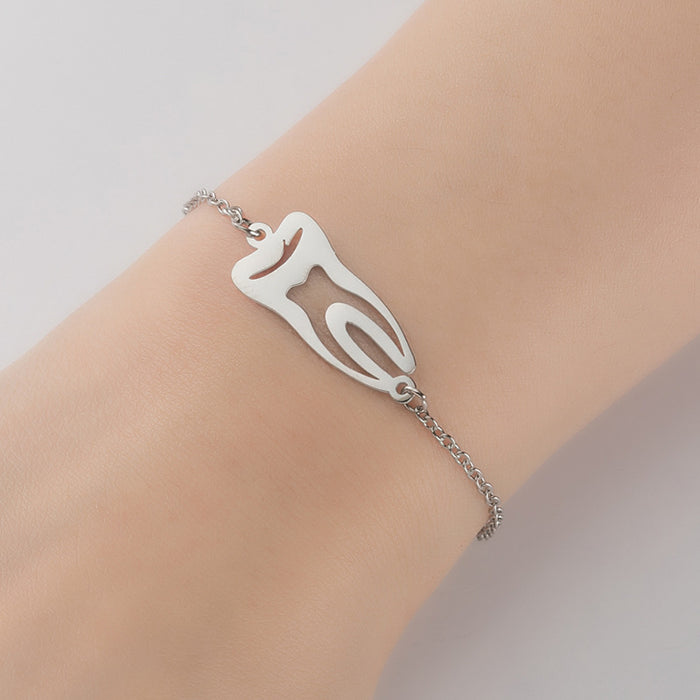 Airplane diamond blade pendant bracelet, Japanese and Korean geometric couple bracelet niche design