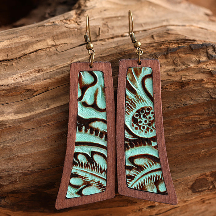 Bohemian Wooden Earrings