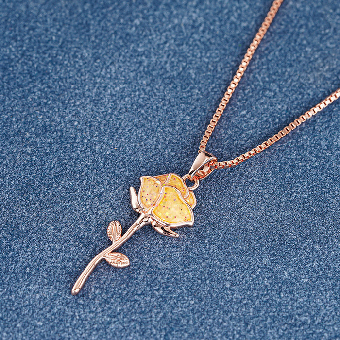 Qixi Festival Rose Necklace