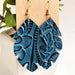 Creative Embossed Leather Earrings - High-Quality Vintage Earrings for Women - wallojewerly 