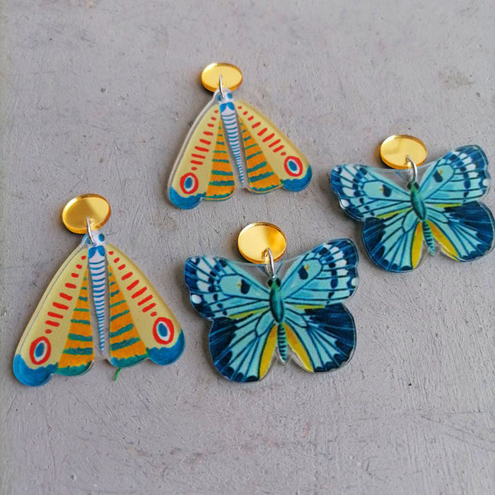 Acrylic butterfly earrings