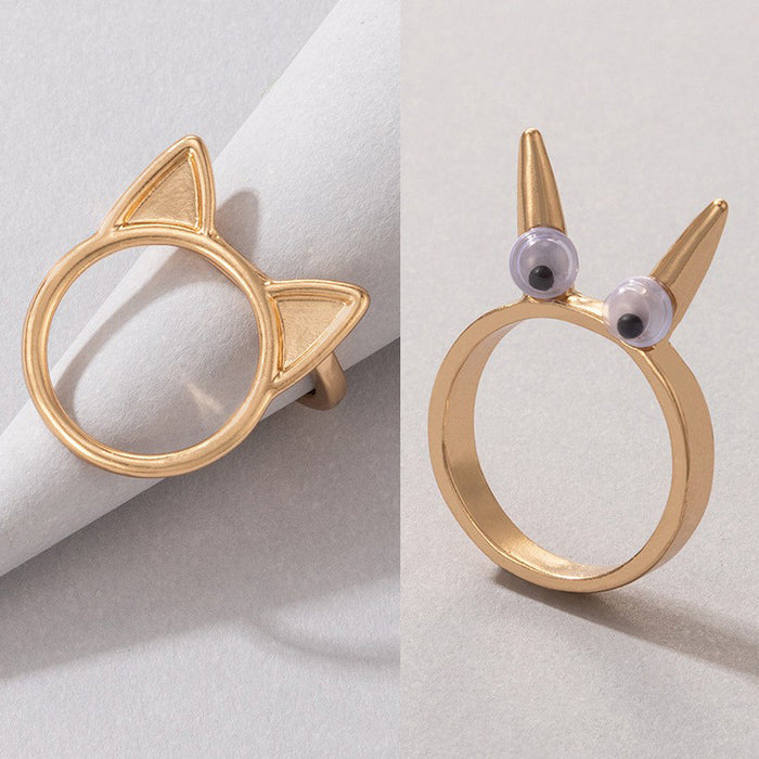 Cat ears rabbit ears irregular ring