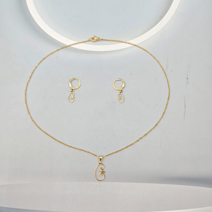 Aretes plateados en forma de estrella de acero inoxidable y acero de titanio al por mayor