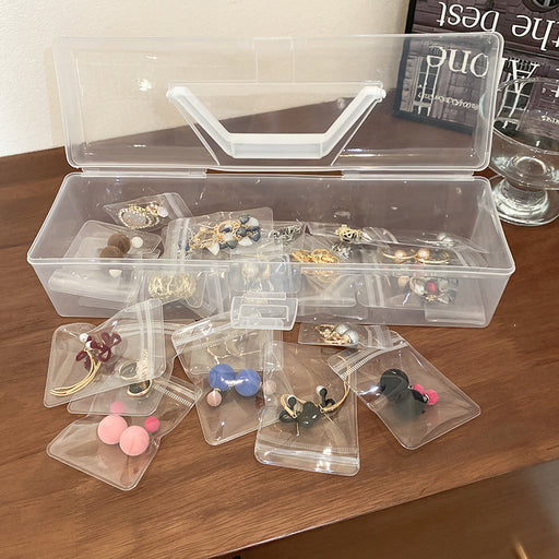 Portable transparent dustproof jewelry storage bags - wallojewerly 