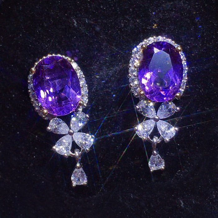 Amethyst earrings