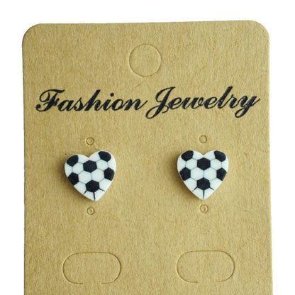 Small and exquisite acrylic baseball earrings