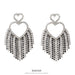 Vintage Long Tassel Earrings - S925 Silver Zircon Butterfly Dangle Earrings for Women - wallojewerly 