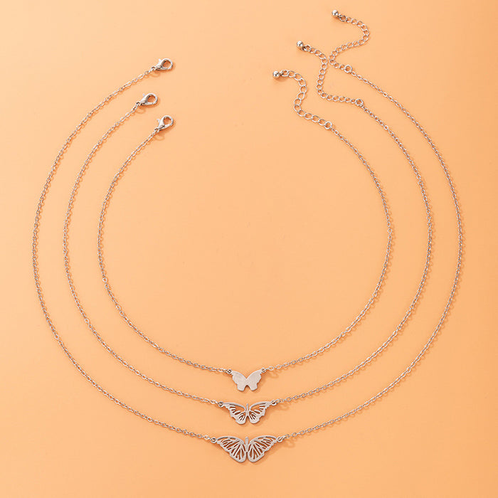 Conjunto de collar multicapa con latidos del corazón: regalo geométrico para San Valentín