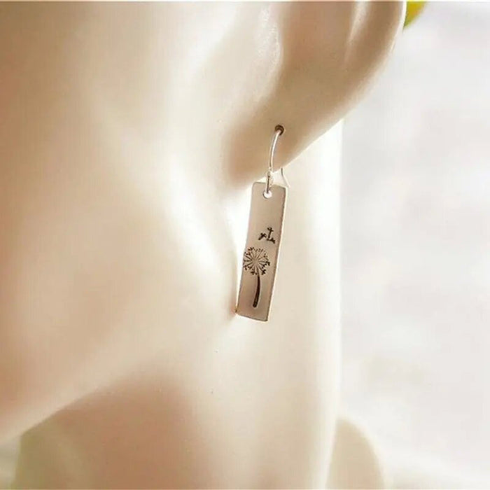 Popular dandelion retro pendant earrings for women