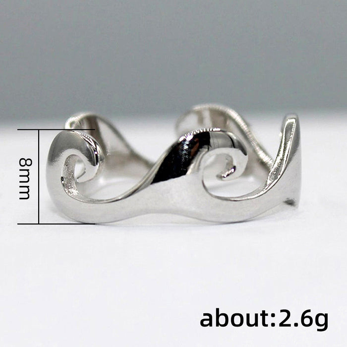 Anillo de circonitas en forma de 8 de infinito, moderno anillo para dulces 16