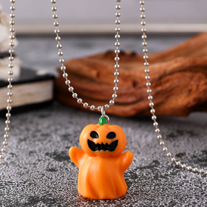 Wholesale Halloween Black Ghost, Pumpkin, and Bat Acrylic Mini Claw Clips
