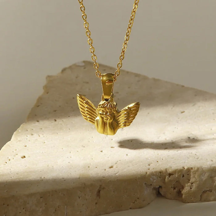 Angel Vintage Metal Necklace