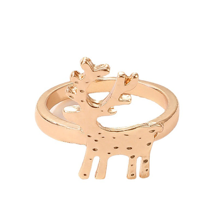 Christmas Elk Santa Ring