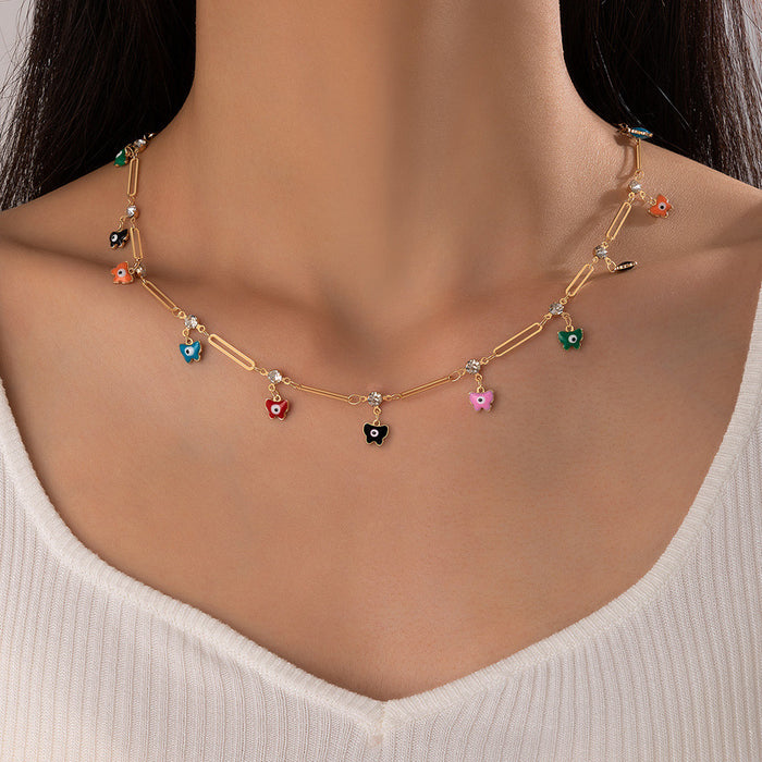 Moon & Star Multi-Layer Necklace Set - Geometric Triple-Layer Chain