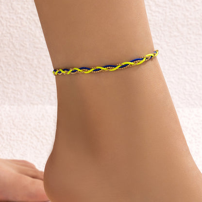 Braided Cord Bracelet in Colorful Strands for Men and Women