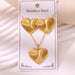 Wholesale 304 stainless steel hydraulic gold-plated earrings and necklace sets - wallojewerly 