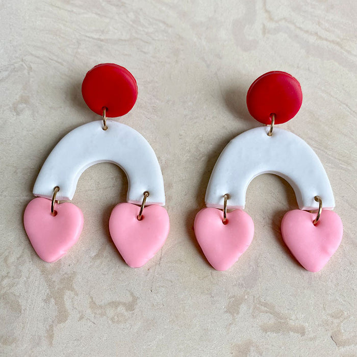 Handmade Soft Clay Earrings - Unique and Trendy, Perfect for Students