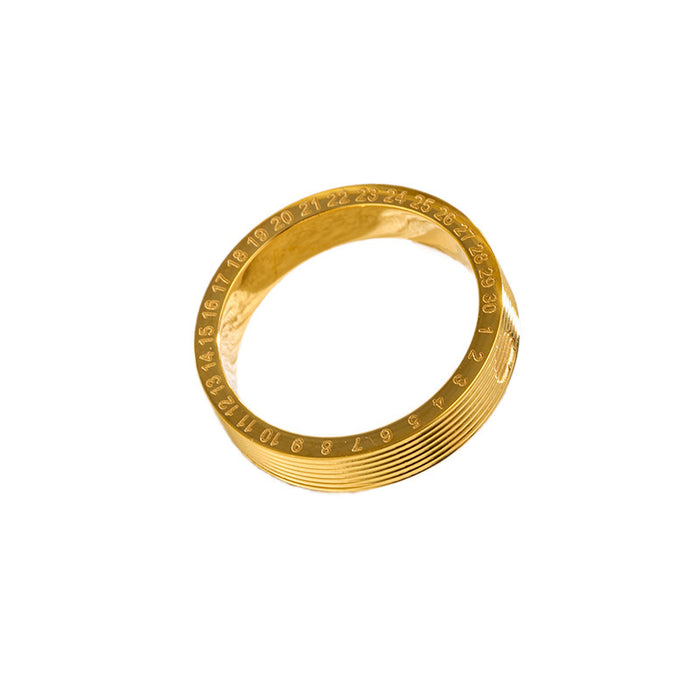 Wholesale gold titanium steel niche design rings
