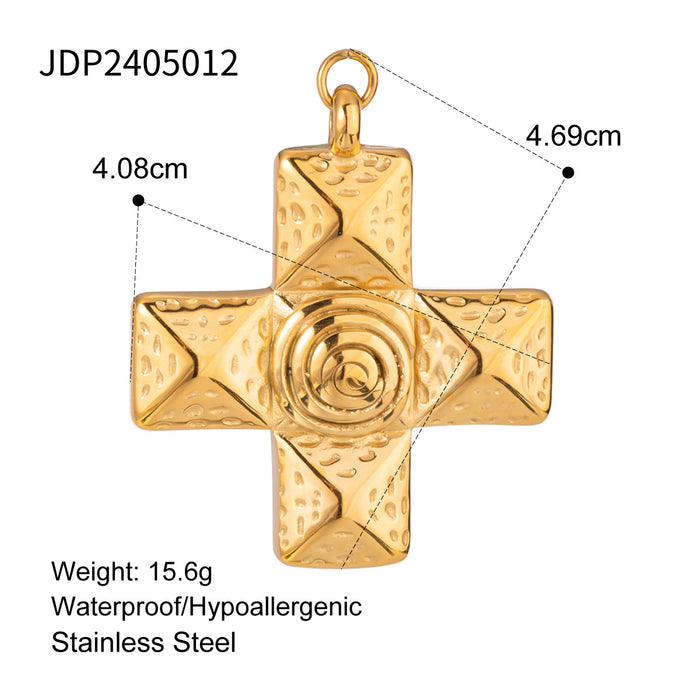 Stainless Steel Ocean Series Accessories Love Cross Pendant