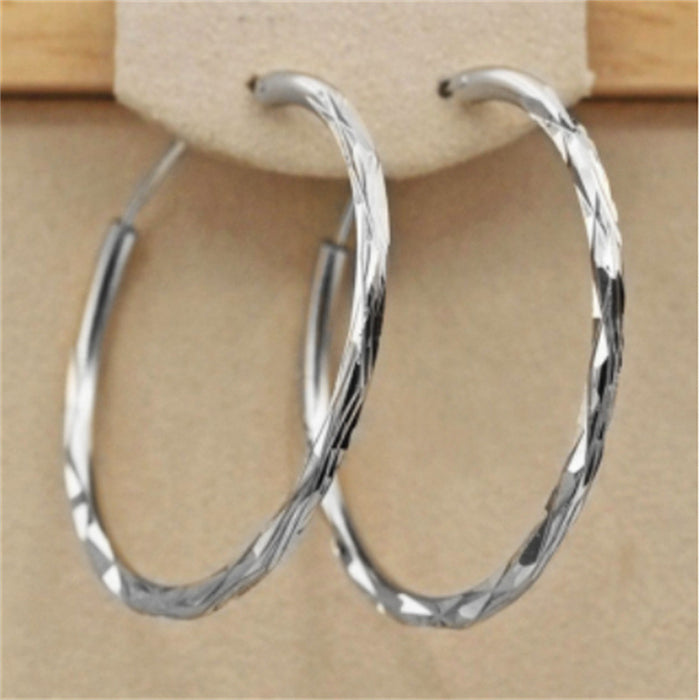 Glossy Large Hoop Earrings