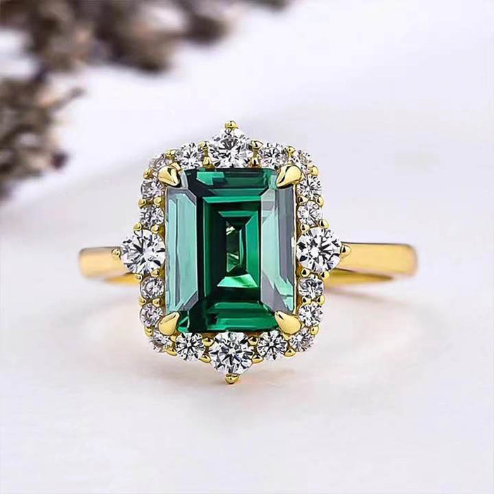 Vintage Emerald Zirconia Ring