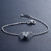 S925 silver delicate heart bracelet - wallojewerly 