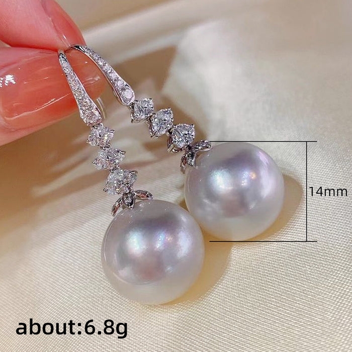 Baroque pearl earrings