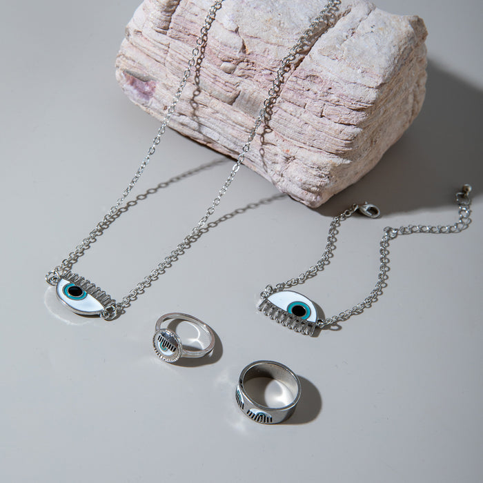 Evil Eye Bracelet Set - Unique Eye Design Jewelry for Women