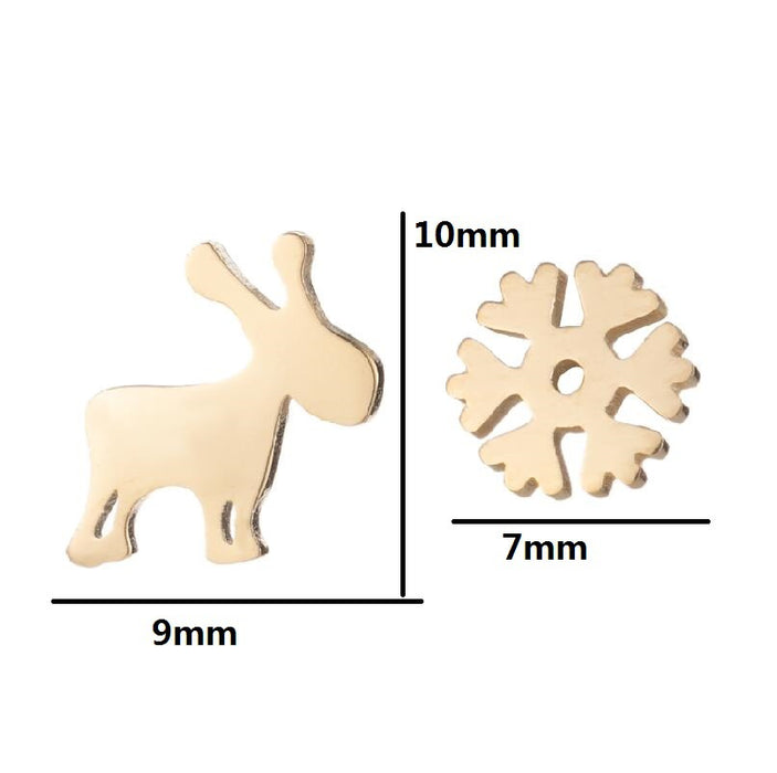 Cat bat earrings, Amazon new stainless steel simple dolphin temperament ear bone studs wholesale