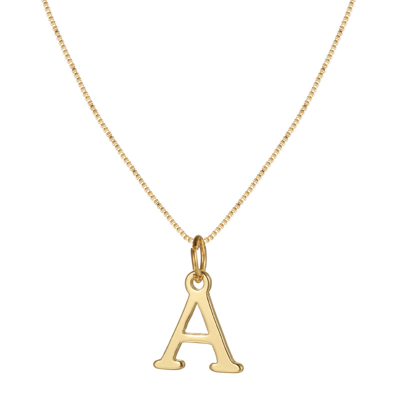 Gold alloy 26 English letter necklace - wallojewerly 