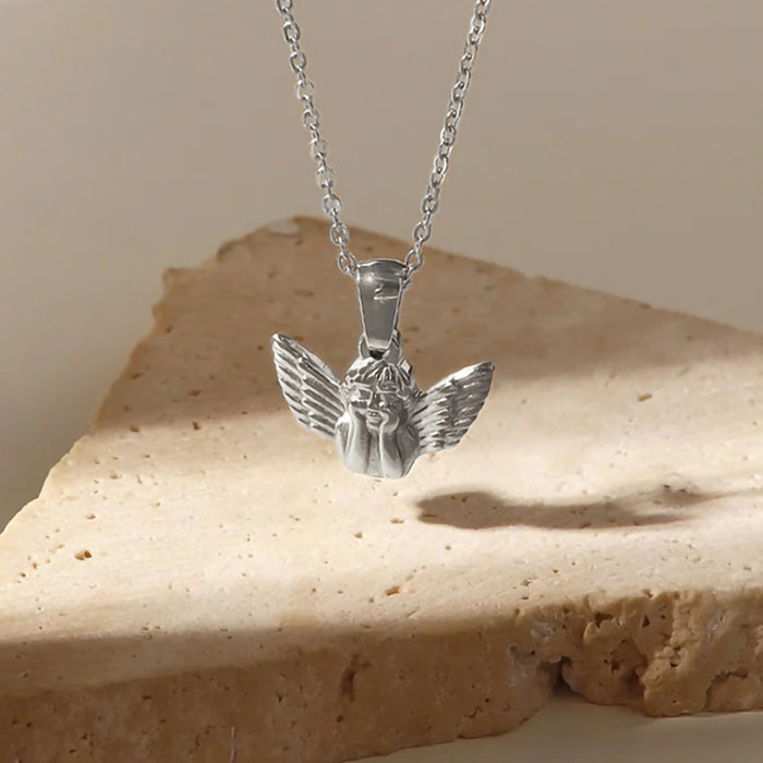Angel Vintage Metal Necklace