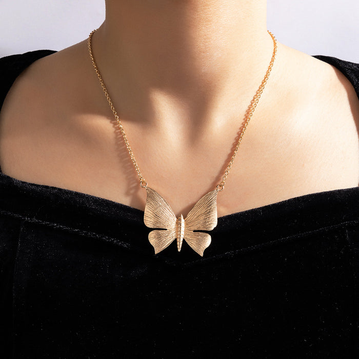 Statement Butterfly Necklace - Geometric Irregular Choker