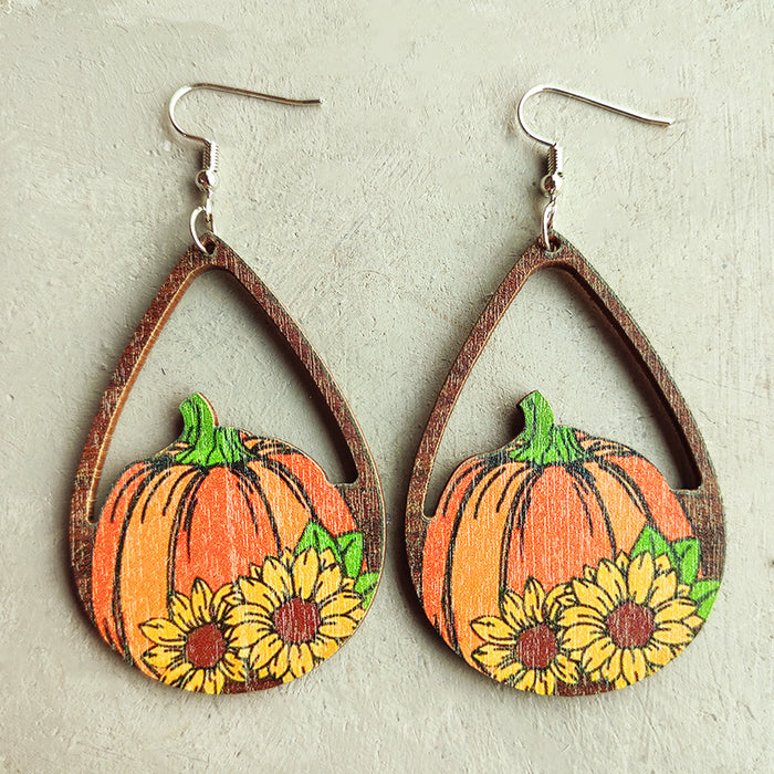 Maple wood earrings